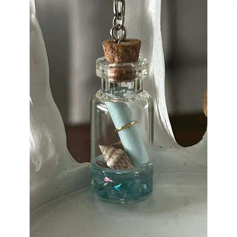 Porte-clé - Bouteille à la mer