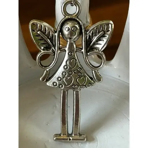 Porte-clé - Fée en métal