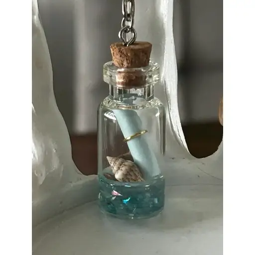 Porte-clé - Bouteille à la mer