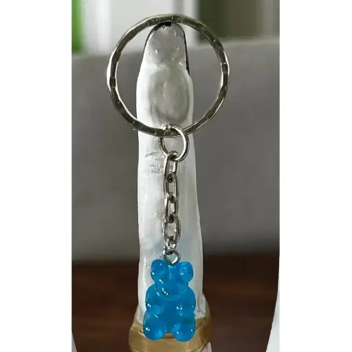 Porte-clé - Ourson bleu