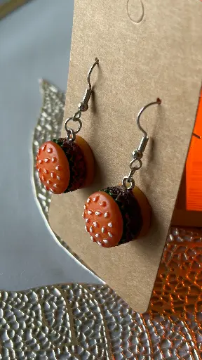 Boucle d'oreilles - Hamburger