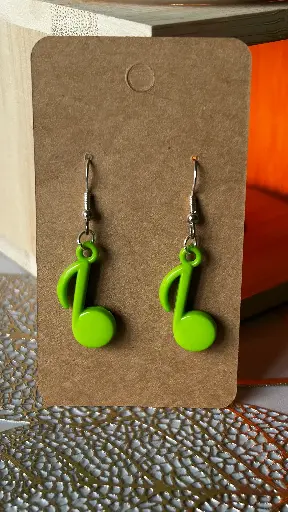 Boucle d'oreilles - Note de musique