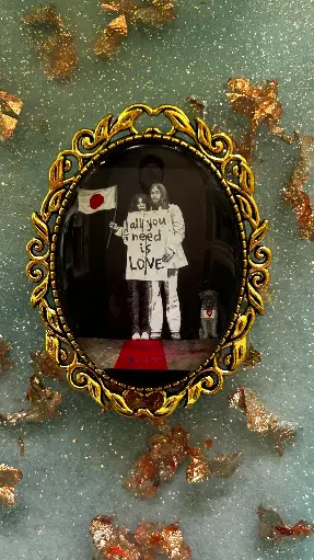 Broche - John Lennon et Yoko