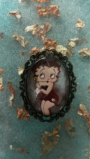 Broche - Cabochon en verre Betty Boop